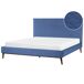 Beliani Cama Terciopelo BAYONNE 191x212 Beliani Cama Terciopelo BAYONNE 191x212 Azul