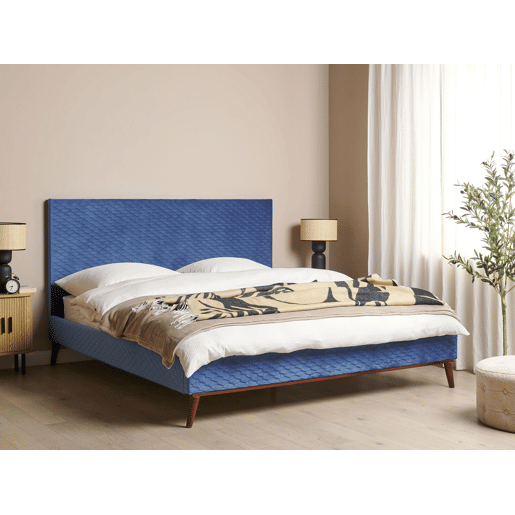 Beliani Cama Veludo BAYONNE