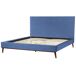 Beliani Cama Terciopelo BAYONNE 191x212 Beliani Cama Terciopelo BAYONNE 191x212 Azul