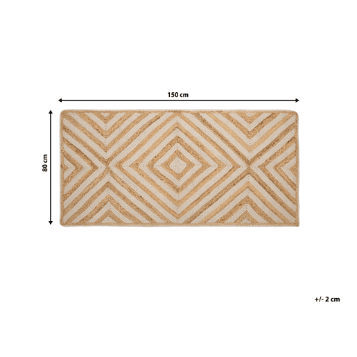Tapete PIRLI Creme 80 x 150 cm Juta