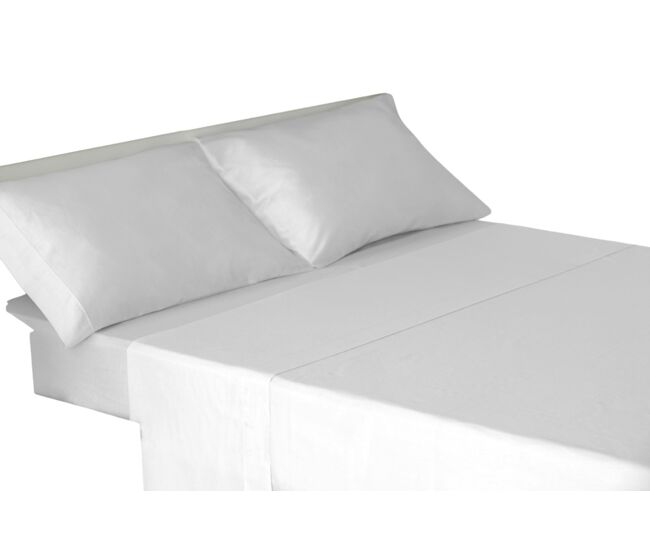 Juego sábanas tres piezas 100% algodón blanco cama 105cm donegal collections