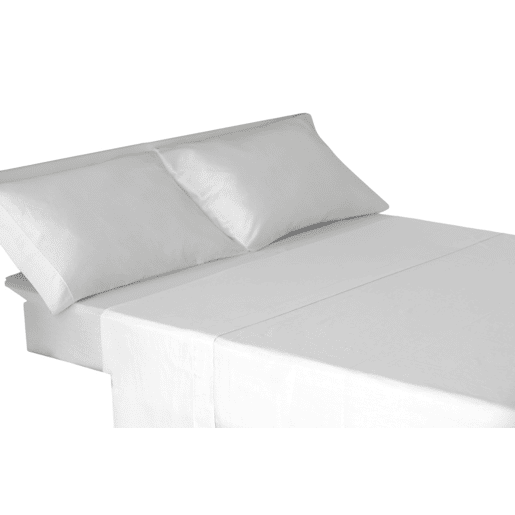 Conjunto de Lençóis de Quatro Peças Cama 100% Algodão Branco 200cm Donegal Collections