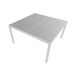 Conjunto de muebles de jardín CAGLIARI de 8 plazas en textileno y aluminio Conjunto de muebles de jardín CAGLIARI de 8 plazas en textileno y aluminio Blanco/ Gris