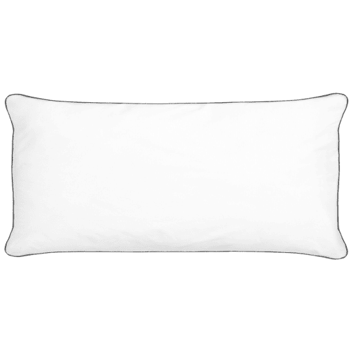 Conjunto de 2 almofadas PELISTER Alta Microfibra 40 x 80 cm Branco