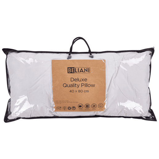 Conjunto de 2 almofadas PELISTER Alta Microfibra 40 x 80 cm Branco