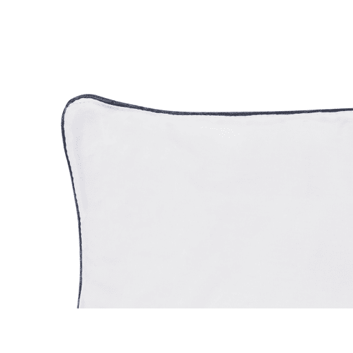 Conjunto de 2 almofadas PELISTER Alta Microfibra 40 x 80 cm Branco