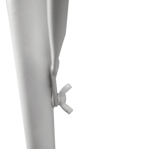 Outsunny Mesa Suspensa para Varanda com Braço Regulável e Altura Ajustável em 3 Posições Estrutura de Metal Carga Máxima 30 kg 60x56,5x45 cm Branco