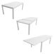 Conjunto de muebles de jardín extensible VENEZIA de 10 asientos Conjunto de muebles de jardín extensible VENEZIA de 10 asientos Blanco