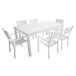 Conjunto de muebles de jardín extensible VENEZIA de 10 asientos Conjunto de muebles de jardín extensible VENEZIA de 10 asientos Blanco