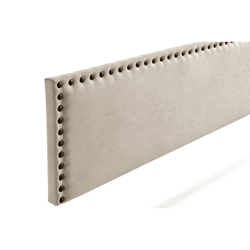 Cabeceira Estofada MODENA Aqualine 220x55x8 cm - Bege Torrado - Moonia
