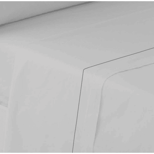 Conjunto de lençóis lisos de três peças Cinza 120cm cama Donegal Collections