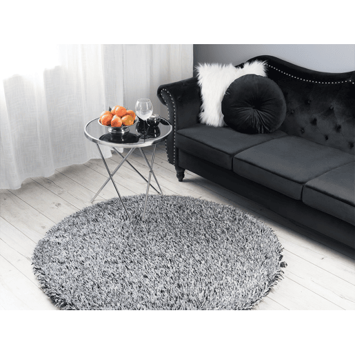 Tapete felpudo CIDE PretoBranco ø 140 cm