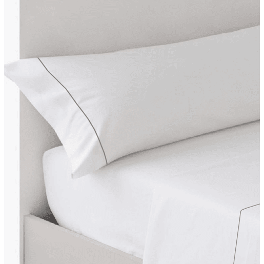 Conjunto de lençóis lisos de três peças Blanco 90cm cama Donegal Collections