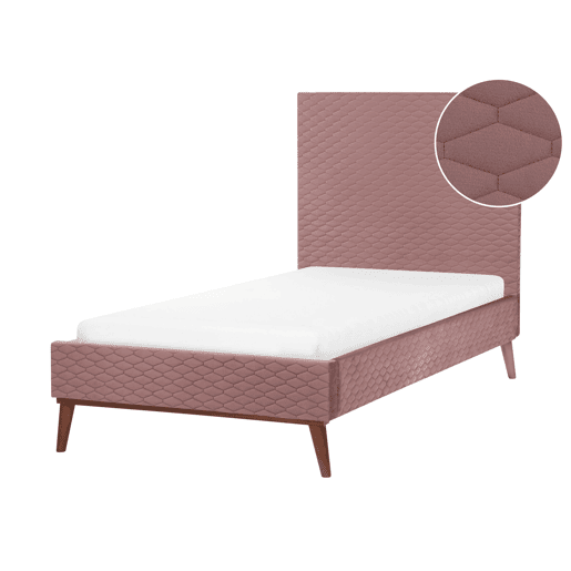 Beliani Cama Veludo BAYONNE
