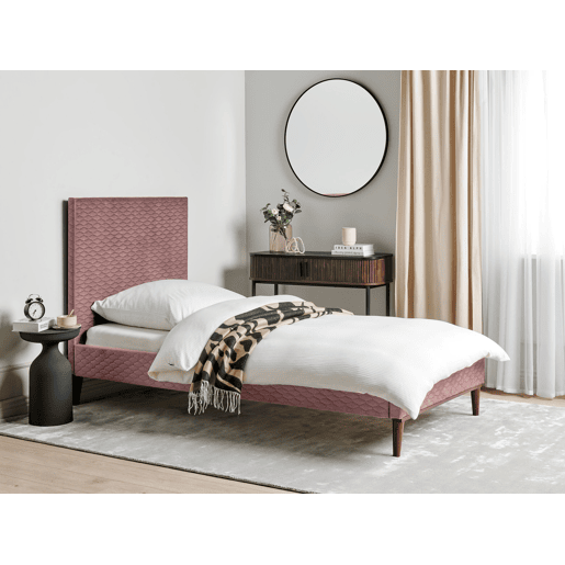 Beliani Cama Veludo BAYONNE