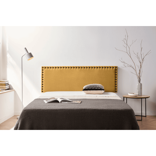 Cabeceira Estofada MODENA Aqualine 170x55x8 cm - MOSTARDA - Moonia