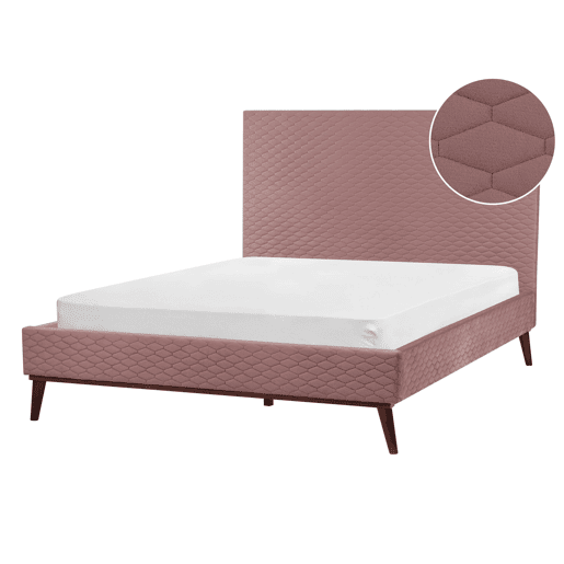 Beliani Cama Veludo BAYONNE Beliani Cama Veludo BAYONNE