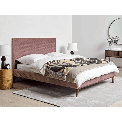 Beliani Cama Veludo BAYONNE Beliani Cama Veludo BAYONNE