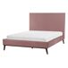 Beliani Cama Terciopelo BAYONNE 151x212 Beliani Cama Terciopelo BAYONNE 151x212 Rosa Talco