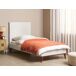 Beliani Cama Terciopelo BAYONNE 101x212 Beliani Cama Terciopelo BAYONNE 101x212 Blanco/ Beige