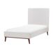 Beliani Cama Terciopelo BAYONNE 101x212 Beliani Cama Terciopelo BAYONNE 101x212 Blanco/ Beige
