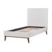 Beliani Cama Terciopelo BAYONNE 101x212 Beliani Cama Terciopelo BAYONNE 101x212 Blanco/ Beige