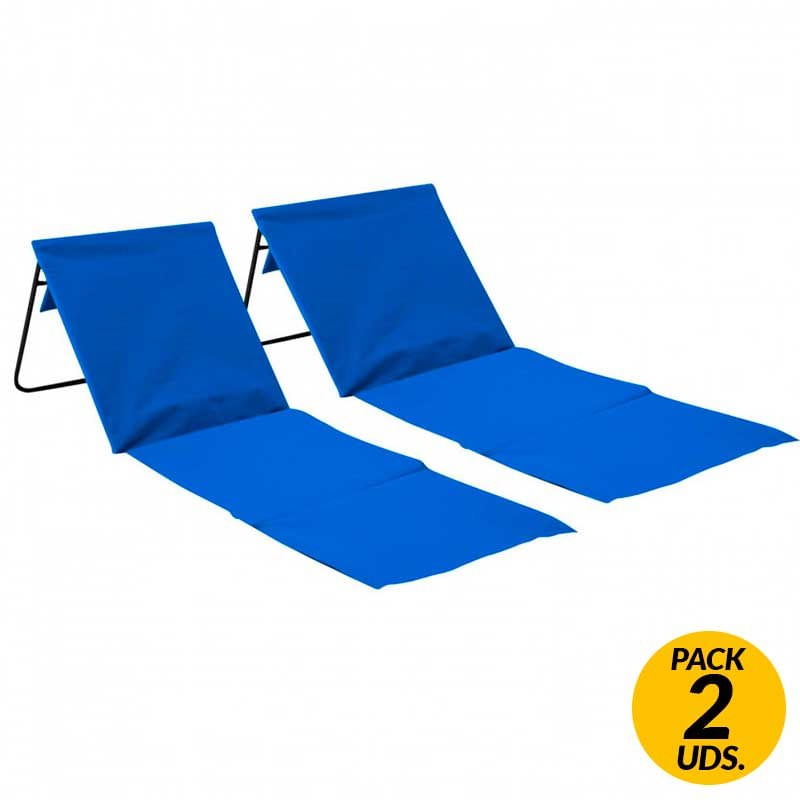 Pack de 2 esterillas con respaldo 7house acolchadas