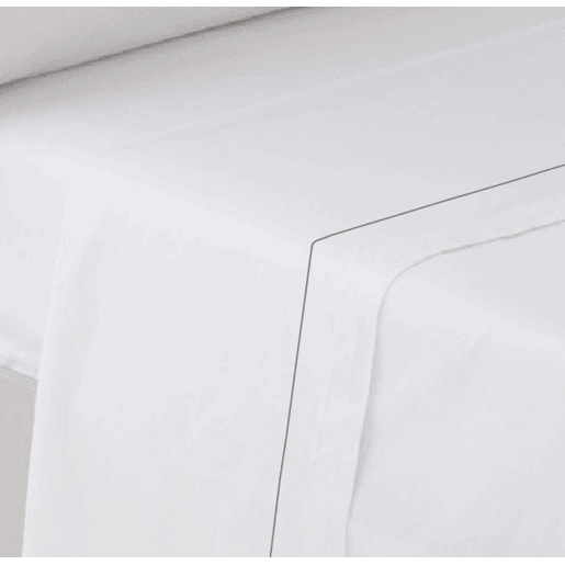 Conjunto de lençóis lisos de três peças Blanco 135cm cama Donegal Collections