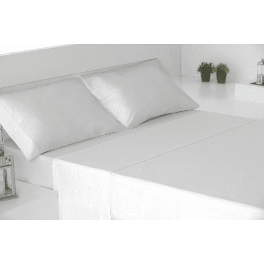Conjunto de Lençóis de Três Peças 100% Algodão Branco 120cm Donegal Collections