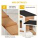 Conejera Madera de Abeto, Acero Conejera Madera de Abeto, Acero Amarillo