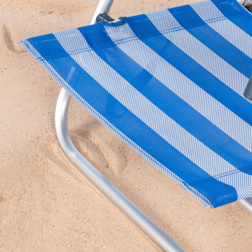 Aktive Cadeira de praia dobrável e reclinável com 8 posições à beira-mar com almofada e alças
