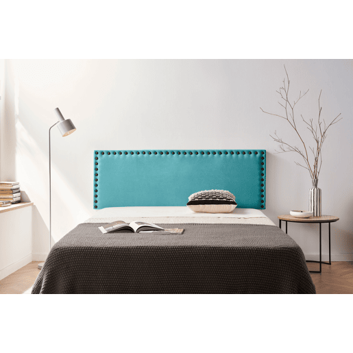 Cabeceira Estofada MODENA Aqualine 210x55x8 cm - TURQUESA - Moonia