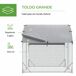 Gallinero Acero Galvanizado, Tela Oxford Gallinero Acero Galvanizado, Tela Oxford Gris