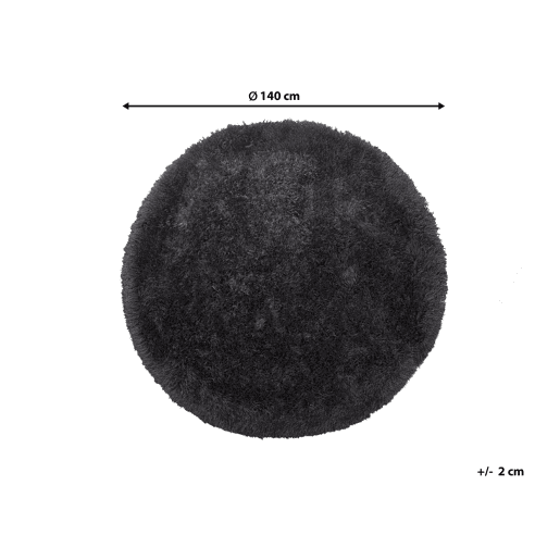 Tapete felpudo CIDE Preto ø 140 cm