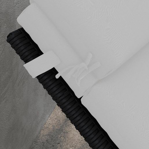 Outsunny Almofada para Espreguiçadeira 196x63x6 cm Almofada para Espreguiçadeira de Algodão com Tecido Repelente à Água Almofada de Assento e Encosto para Jardim Varanda Cinza Claro
