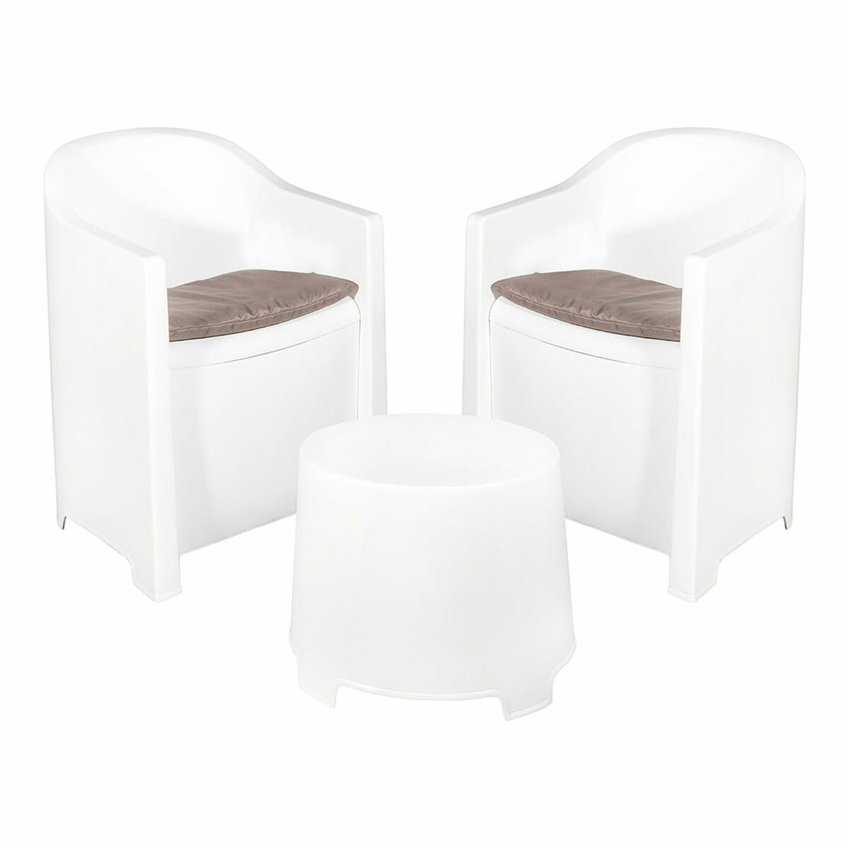 Conjunto de Mesa con 2 Sillones Luna sluc06bg