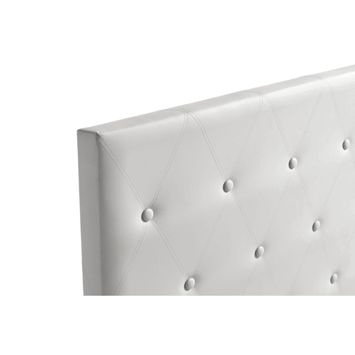 Cabeceira Estofada VENICE Pele Sintética 160x115x12 cm - CINZA CLARO - Moonia