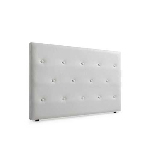 Cabeceira Estofada VENICE Pele Sintética 160x115x12 cm - CINZA CLARO - Moonia