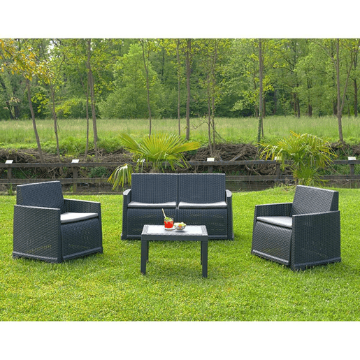 Móveis de jardim IPAE Progarden Iseo isec04ag (4 Peças)