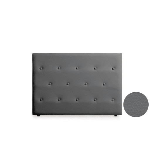 Cabeceira Estofada VENICE Pele Sintética 100x115x12 cm - AZUL ESCURO - Moonia