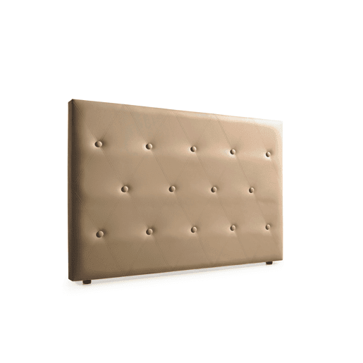 Cabeceira Estofada VENICE Pele Sintética 190x115x12 cm - Dourado - Moonia