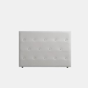 Cabeceira Estofada VENICE Pele Sintética 190x115x12 cm - CINZA CLARO - Moonia