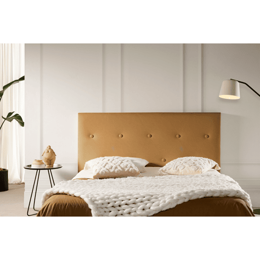 Cabeceira Estofada VENICE Pele Sintética 90x115x12 cm - Branco escuro - Moonia