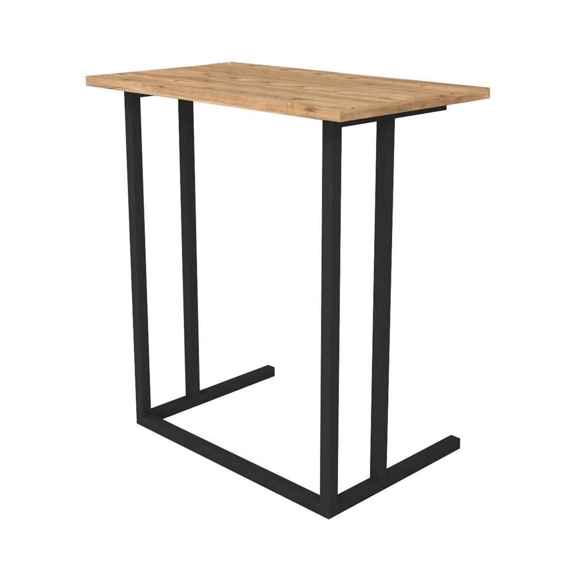 Mesa Auxiliar De Metal Cuadrada