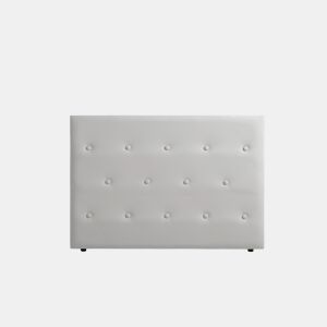 Cabeceira Estofada VENICE Pele Sintética 90x115x12 cm - Castanho Claro - Moonia