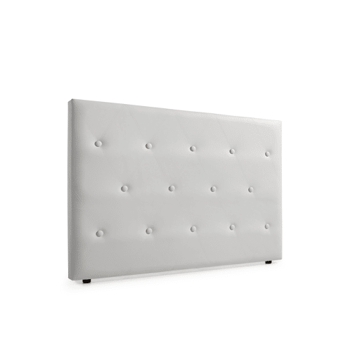 Cabeceira Estofada VENICE Pele Sintética 90x115x12 cm - Castanho Claro - Moonia
