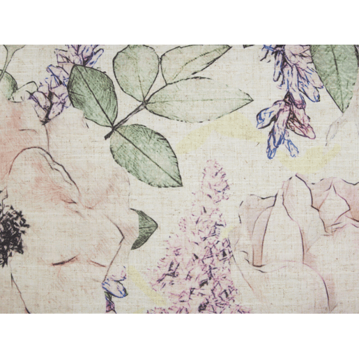Almofada decorativa ZAHRIYE 45 x 45 cm Violeta Padrão floral