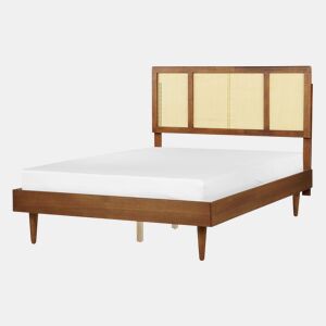 Beliani Cama Madeira de seringueira AURAY