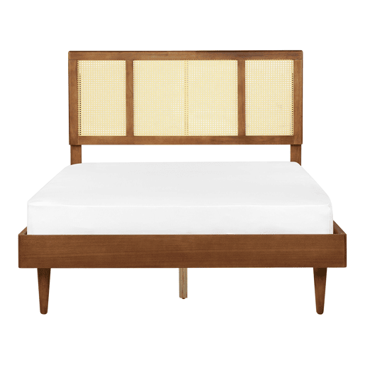 Beliani Cama Madeira de seringueira AURAY