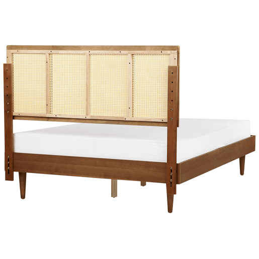 Beliani Cama Madeira de seringueira AURAY